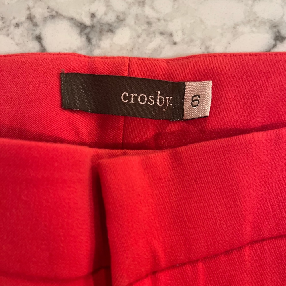Red stretchy pants